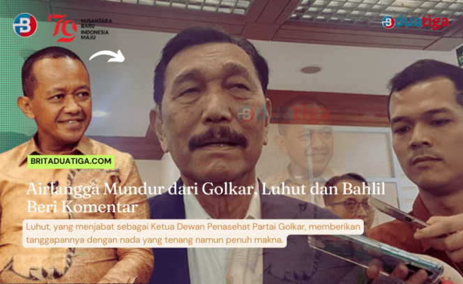 
Airlangga Mundur dari Golkar, Luhut dan Bahlil Beri Komentar (gambar kreative yakang admin/britaduatiga.com)