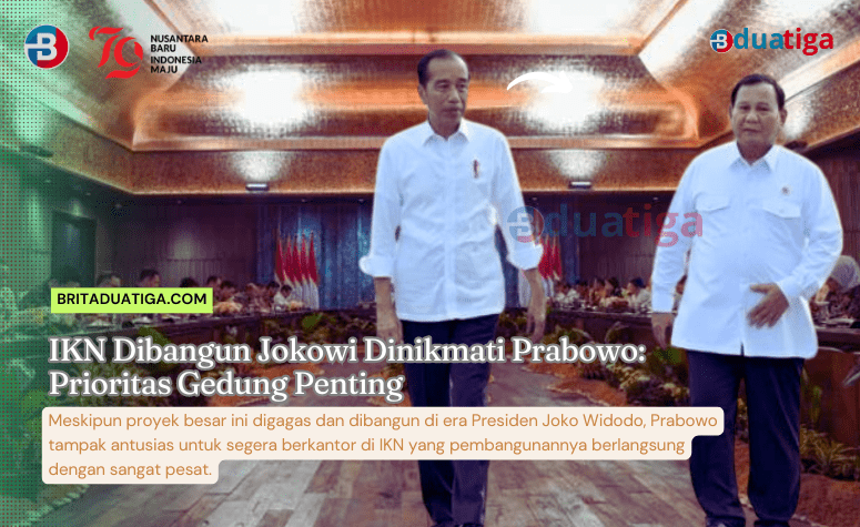 IKN Dibangun Jokowi Dinikmati Prabowo dan siap Lanjutkan Prioritas Gedung Penting