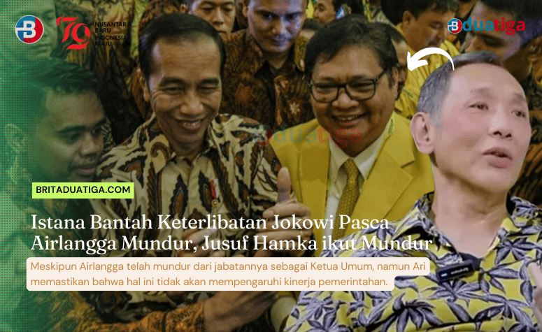 Istana Bantah Keterlibatan Jokowi Pasca Airlangga Mundur, Jusuf Hamka ikut Mundur