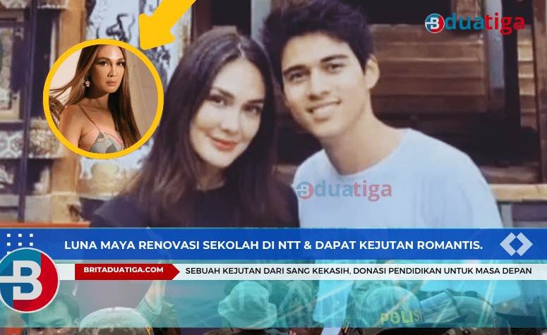 Luna Maya Renovasi Sekolah di NTT & Dapat Kejutan Romantis