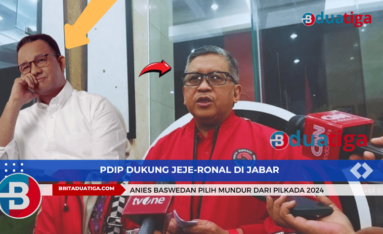 PDIP Dukung Jeje-Ronal di Jabar, Anies Baswedan Pilih Mundur dari Pilkada 2024