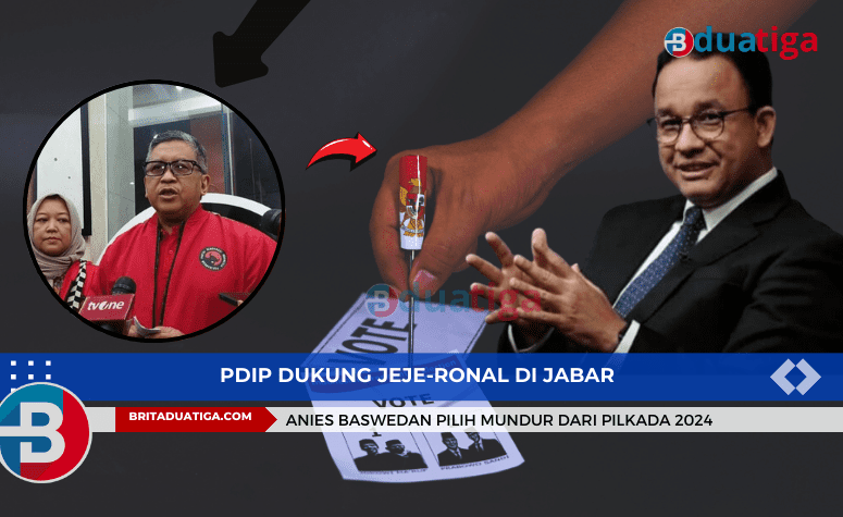 PDIP Dukung Jeje-Ronal di Jabar, Anies Baswedan Pilih Mundur dari Pilkada 2024