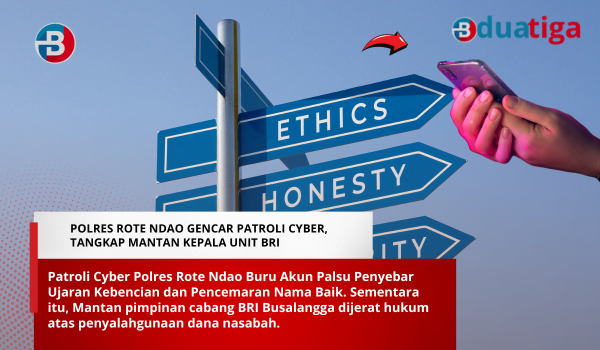 Polres Rote Ndao Gencar Patroli Cyber, Tangkap Mantan Kepala Unit BRI