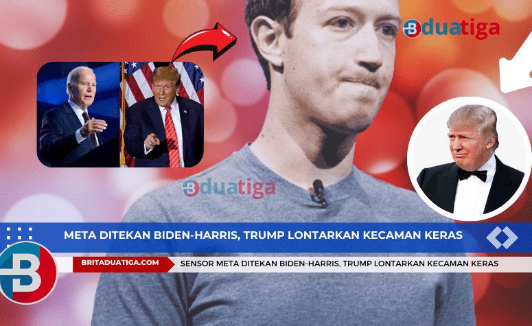 Sensor Meta Ditekan Biden-Harris, Trump Lontarkan Kecaman Keras