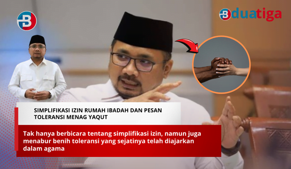 Simplifikasi Izin Rumah Ibadah dan Pesan Toleransi Menag Yaqut