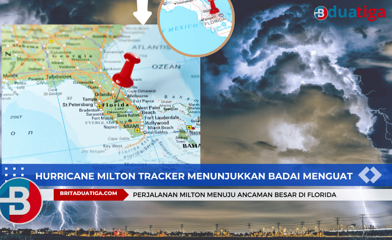 Hurricane Milton Tracker menunjukkan badai menguat, Florida bersiap menghadapi dampak