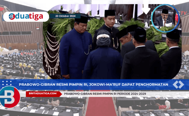 
Prabowo-Gibran Resmi Pimpin RI Jokowi-Ma’ruf Dapat Penghormatan Terakhir, Anies Hormat Prabowo-Gibran (Kreative Images/britaduatiga.com/20Oktib2024)