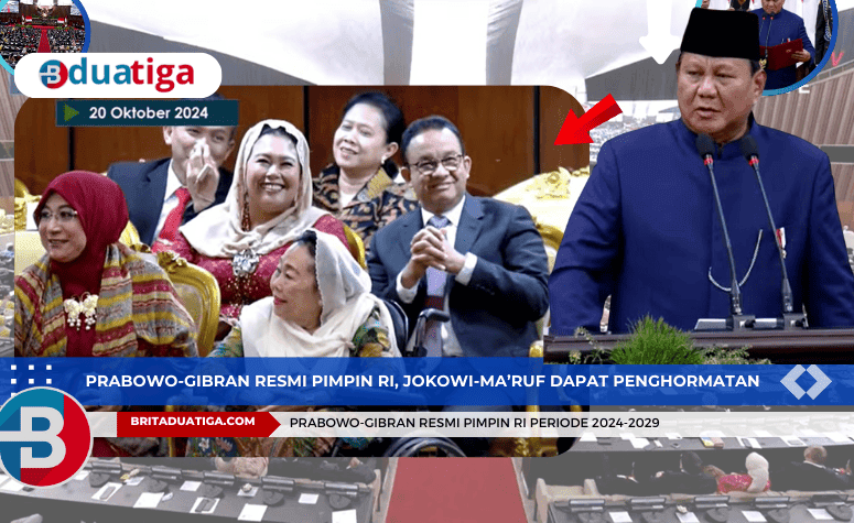 Prabowo-Gibran Resmi Pimpin RI Jokowi-Ma’ruf Dapat Penghormatan Terakhir, Anies Hormat Prabowo-Gibran 