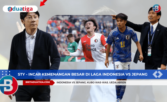 
Shin Tae-yong Incar Kemenangan Besar! Indonesia vs Jepang, Kubo Was-was, Ueda Absen (yb-kreative images/britaduatiga.com/arsipadmin/2024)