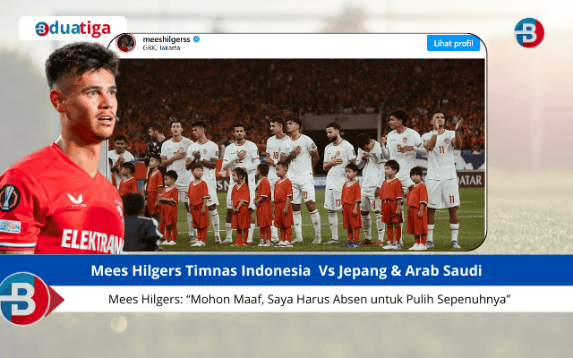 Mees Hilgers Timnas indonesia Absen kualifikasi piala dunia Vs Jepang & Arab Saudi