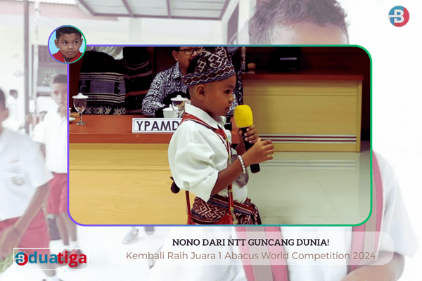 Nono dari NTT Guncang Dunia! Kembali Raih Juara 1 Abacus World Competition 2024