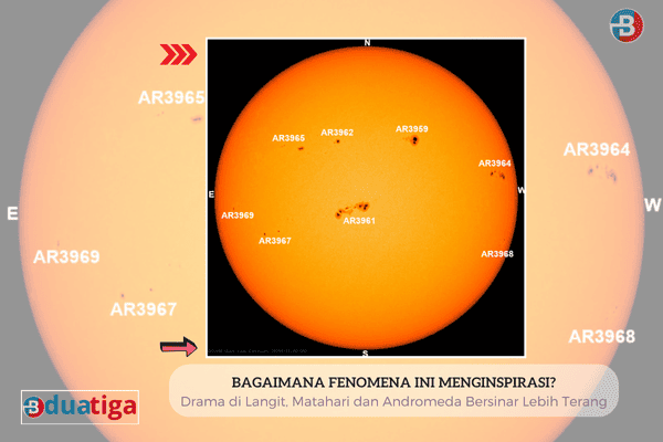 Drama di Langit, Matahari dan Andromeda Bersinar Lebih Terang