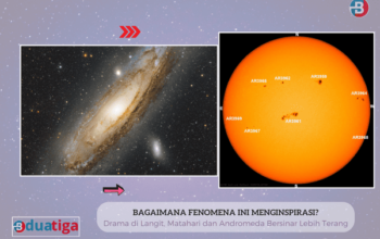 Drama di Langit, Matahari dan Andromeda Bersinar Lebih Terang