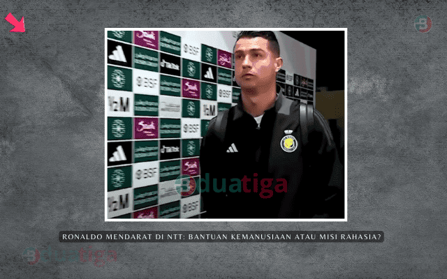 Ronaldo Mendarat di NTT Bawa Bantuan Kemanusiaan atau Misi Rahasia?
