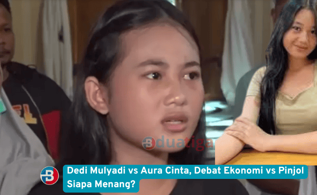 Dedi Mulyadi vs Aura Cinta, Debat Ekonomi vs Pinjol Siapa Menang?