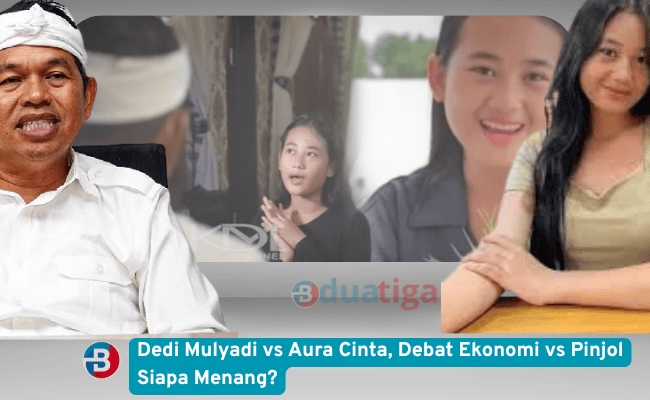 Dedi Mulyadi vs Aura Cinta, Debat Ekonomi vs Pinjol Siapa Menang